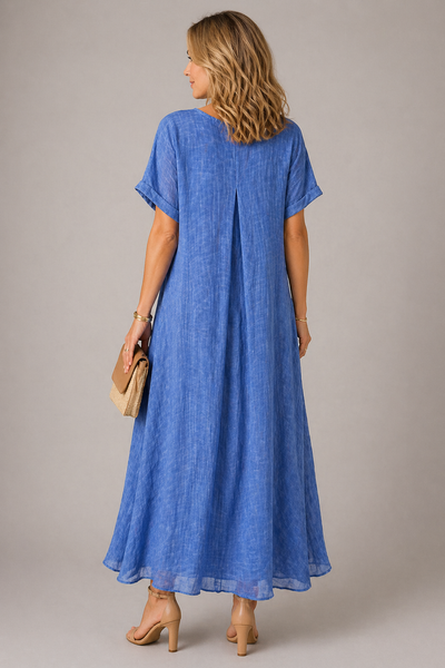 Skylar blaues Kleid