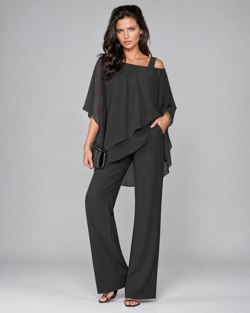 Monique™ | Elegantes Zweiteiliges Set mit Lagen-Top