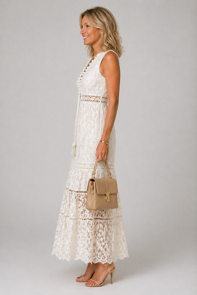 Elara beiges Kleid