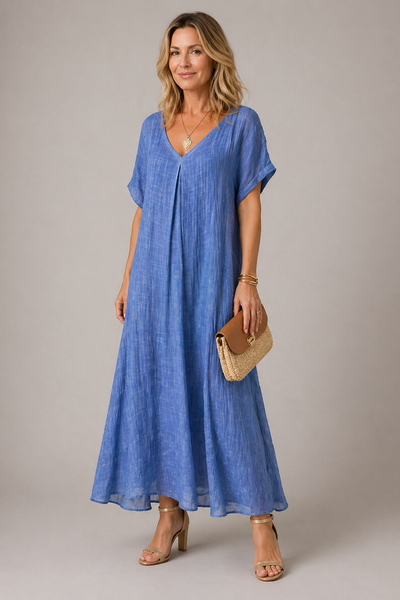 Skylar blaues Kleid