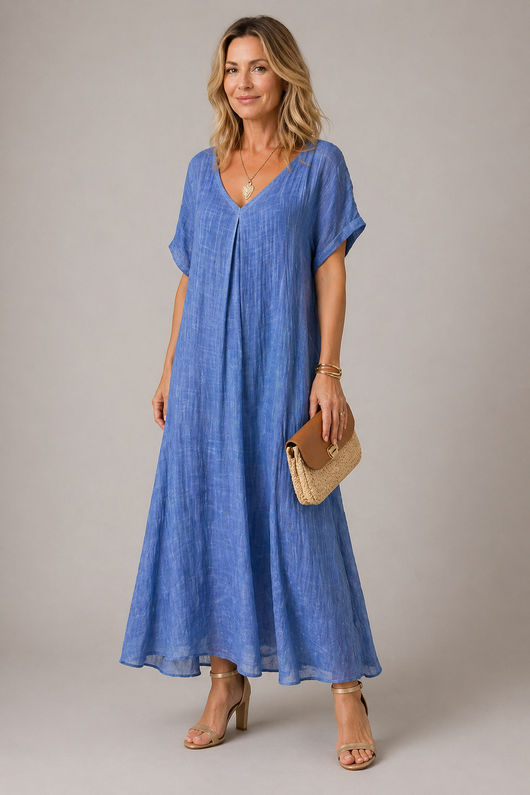Skylar blaues Kleid