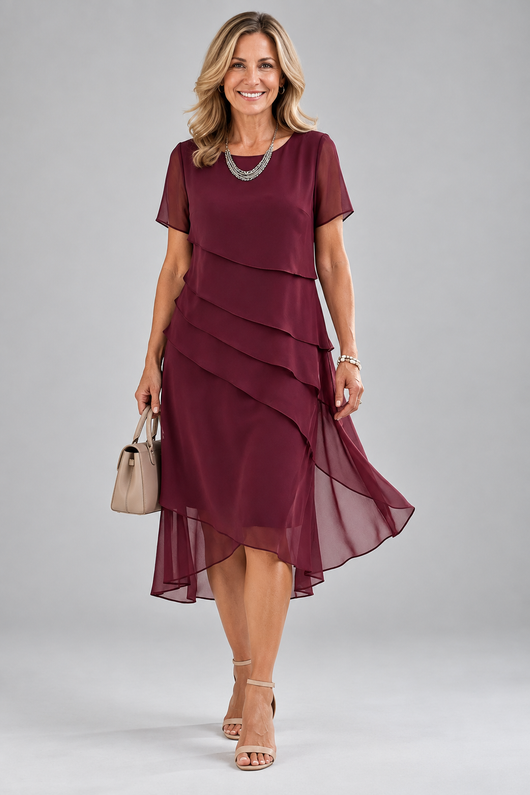 Juliette fließendes Midikleid