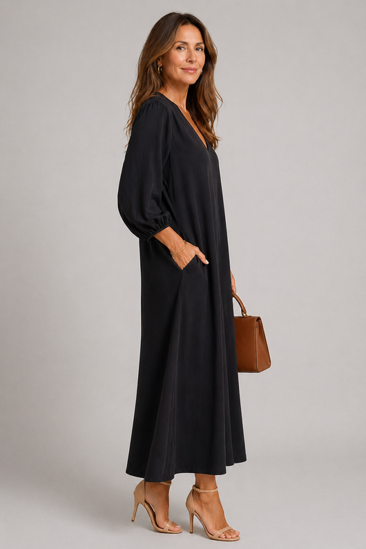 Schwarzes Luna-Kleid