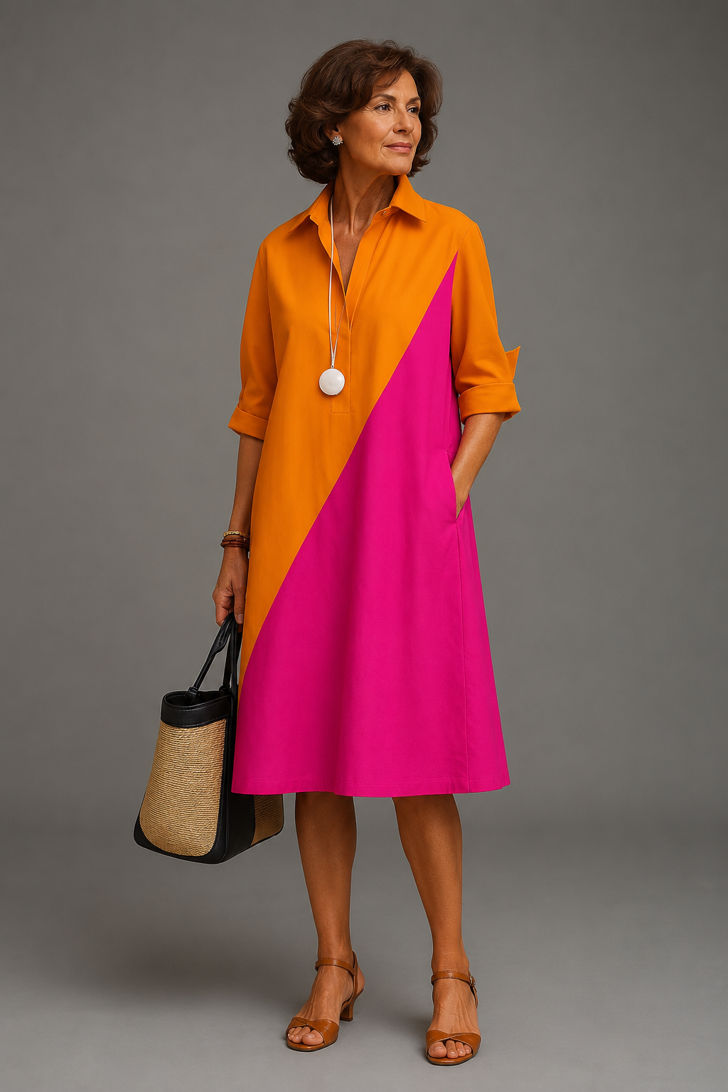Marijke farbiges Kleid