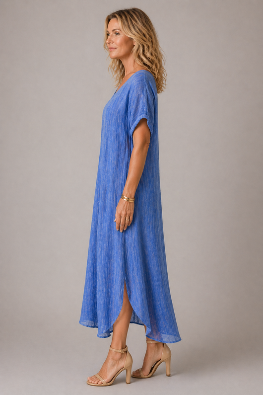 Skylar blaues Kleid