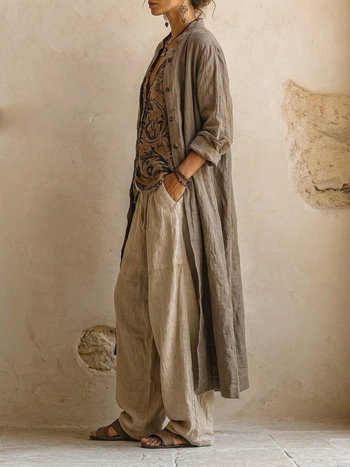 Élise | Dreiteiliges Leinenset