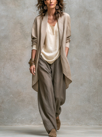 Bobbi | Dreiteiliges Set mit weitem Bein